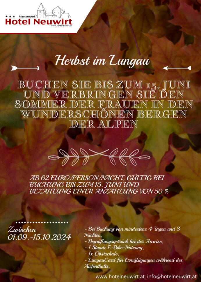 Herbst 2024 im Lungau